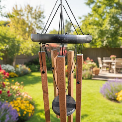 25" Amish Handmade  Wind Chimes - Aluminum Tubes