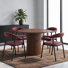 Ensemble de salle à manger moderne de 5 pièces pour 4 personnes, avec rangement dissimulé et chaises rembourrées modernes, pour cuisines et appartements.