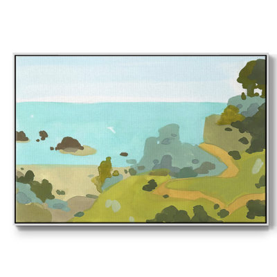 Coastal Inlet III, peinture sur toile encadrée