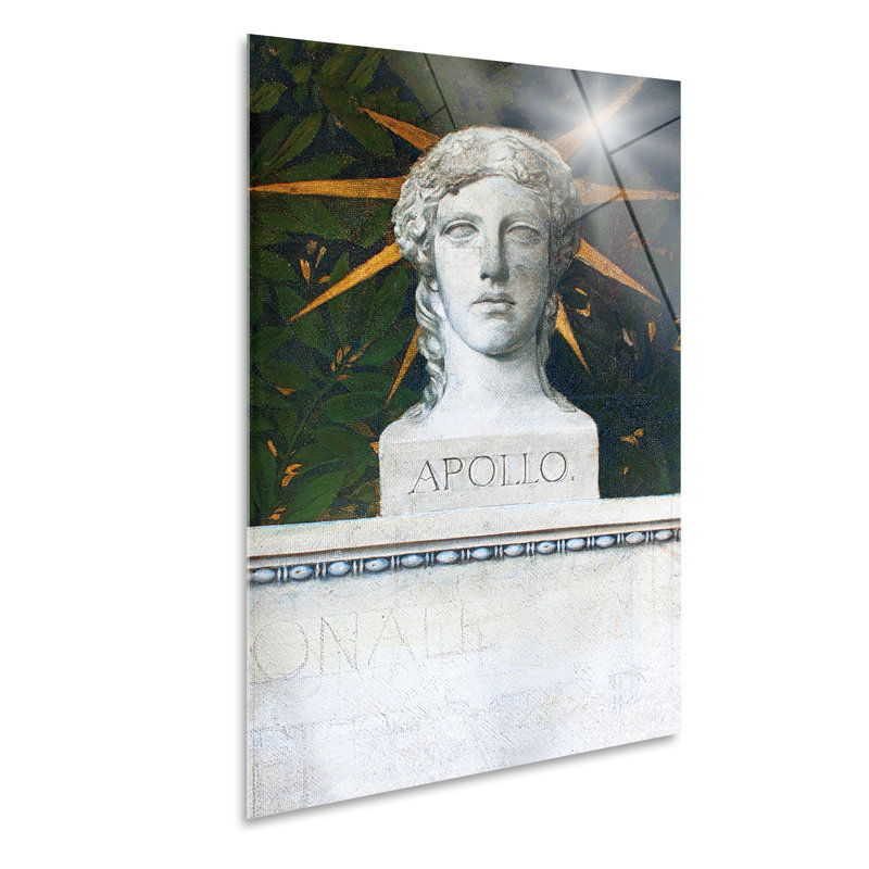 Apollo by Gustav Klimt - Unframed Graphic Art on Glass, 95cm H x 65cm W