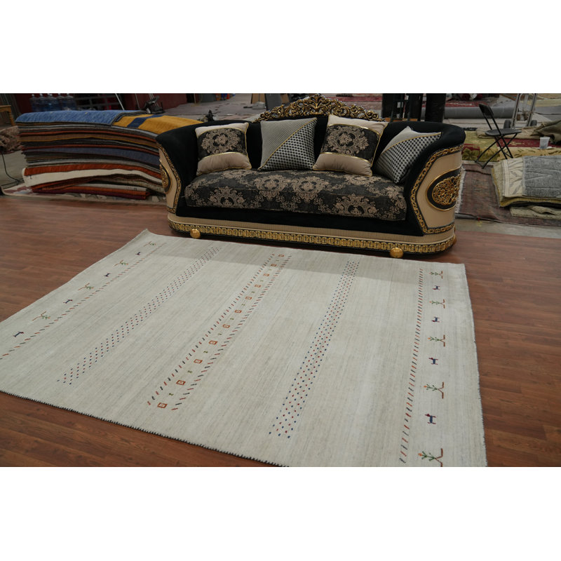Tapis oriental tribal fait à la main 6 x 9