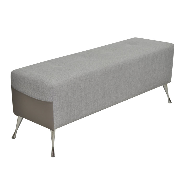 Modern Polyester Blend Upholstered Bench