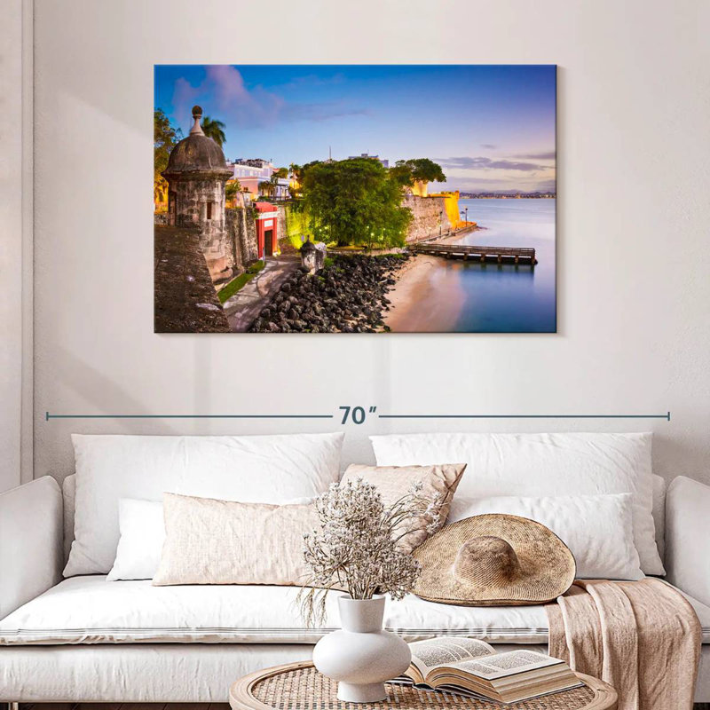 Hannes San Juan, Porto Rico, coucher de soleil, H 30 po x l 45 po