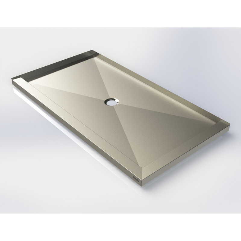 Base de douche à double seuil l 60 po x p 32 po