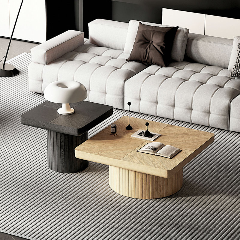 Ensemble de tables basses Modern Modern, Brun