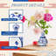12 petits vases bleus et blancs, 12 petits vases chinois, classique | Vases en céramique rétro de style oriental fait à la main, centre de table, tablettes décoratives, petits arrangements floraux, utilisation de bureau à la maison