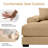 137.7" Corduroy Sectional Corner Sofa 7 Piece Oversized Modular Deep Seat Cloud Couch With Upholstered Movable Ottoman-502846335-502467050