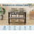 4-Piece Farmhouse Dining Set – Kitchen Table, 2 Chairs, Bench & Storage Rack – Metal Frame Dining Furniture for Small Spaces and Apartments-1948721128