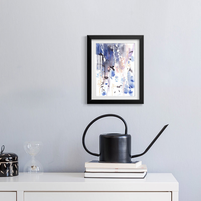 «Late Night Breeze IV», impression encadrée, Noir