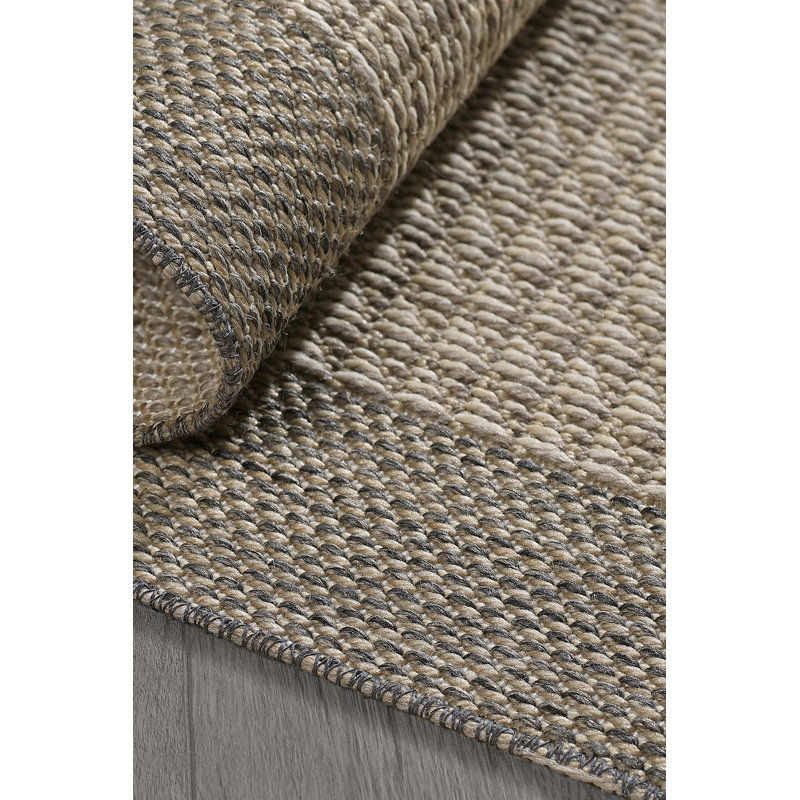 Amede Solid Colour Machine Made Indoor / Outdoor Area Rug, Rectangle 6'6" x 9'6"