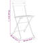 3 Piece Folding Bistro Set Solid Wood Teak and Steel