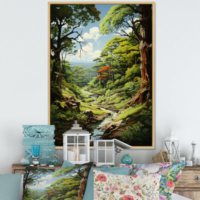 Toile représentant des arbres, forêt III - impressions sur toile