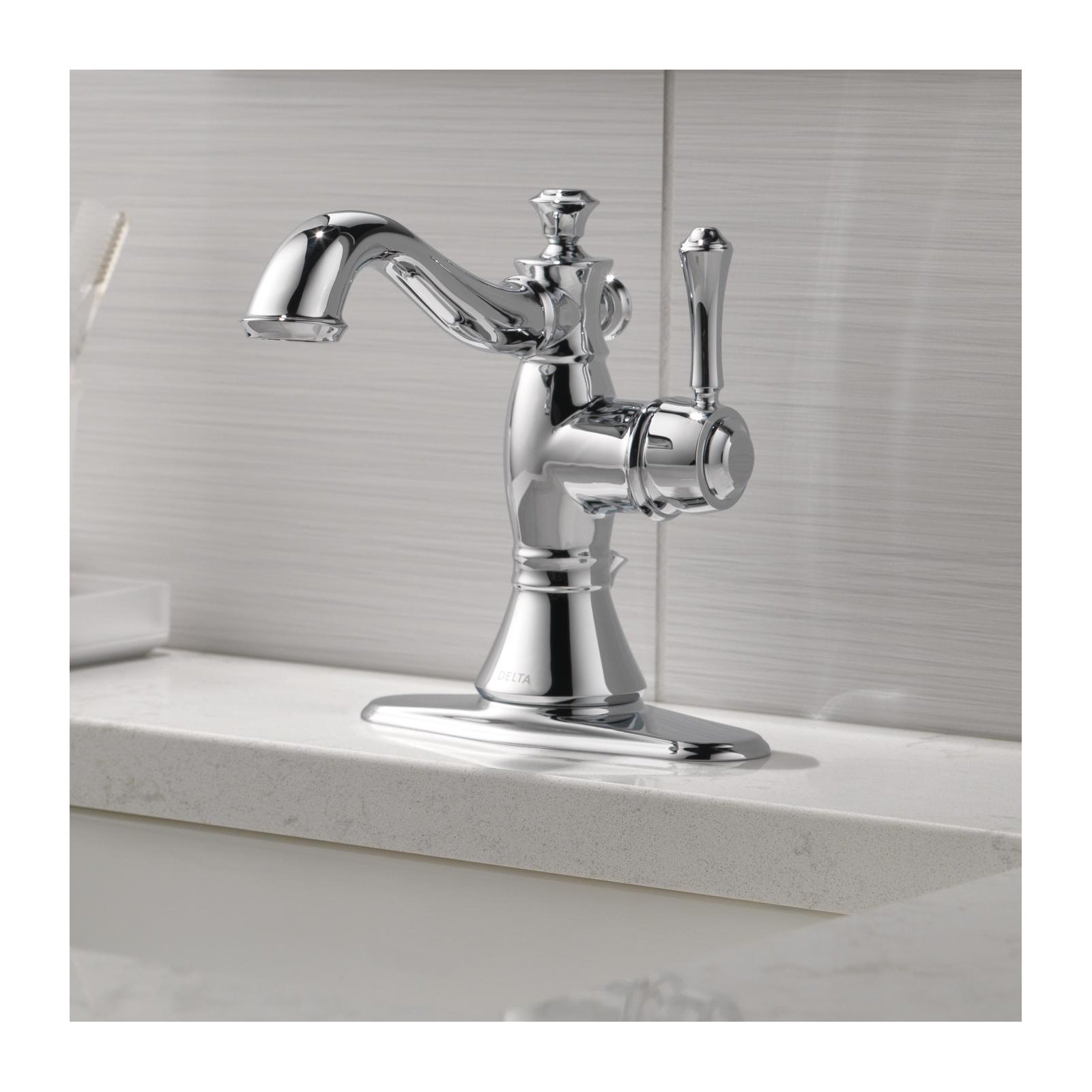 Cassidy™ Single Hole Bathroom Faucet with Drain Assembly, Chrome