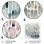 Silikou Silikou, bleu et blanc explorant des motifs abstraits II sur métal, impression-2128608368