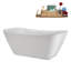 Baignoire autoportante 59 "avec drain interne Streamline-112235460