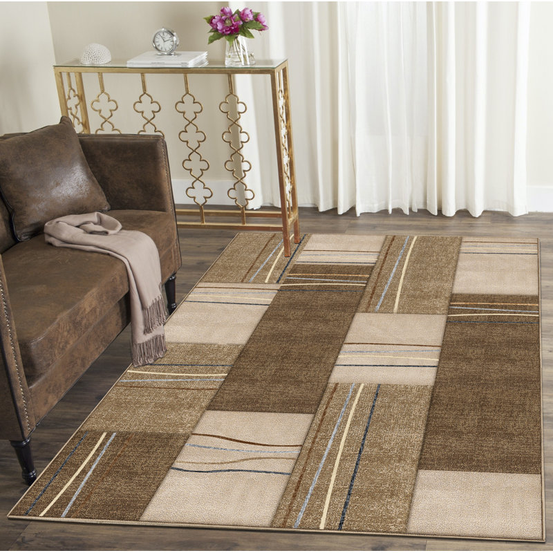 Tapis beige Alysa, Rectangle de 5 pi x 7 pi