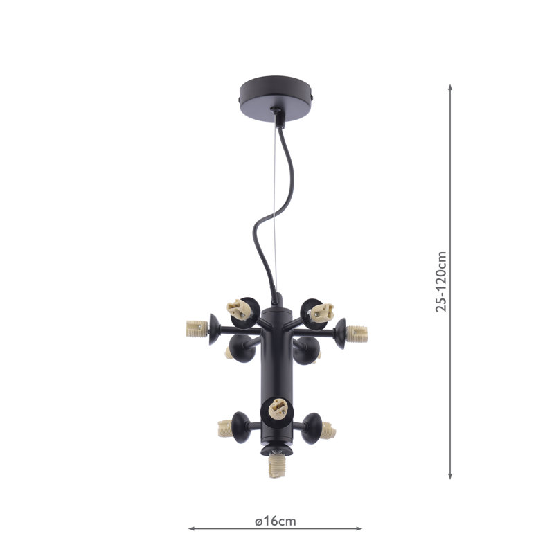 10 - Light Satin Black Pendant