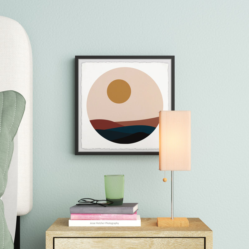 Moon Hills - Peinture encadrée, H 12 po x l 12 po x P 1,5 po