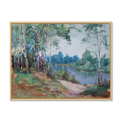 Landscape Birch Forest River " Landscape Birch Forest River "