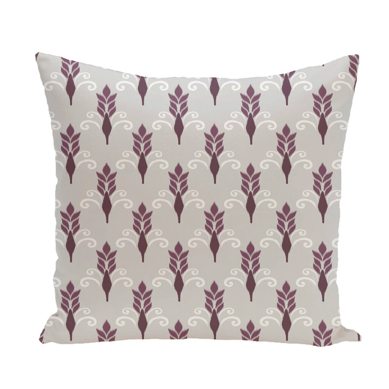 Housse et insert de coussin carré Friendship, H 26 po x l 26 po x P 1 po, Prune