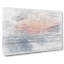 Sea & Clouds in Blue & Pink in Abstract - Wrapped Canvas Drawing - Wrapped Canvas-55338352