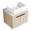 Meuble-lavabo moderne de 24 po avec lavabo en céramique et conception murale