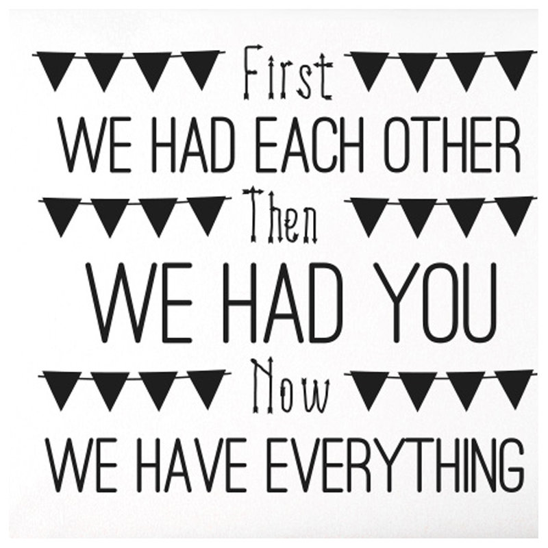 Non-Wall Damaging Wall Decal, Black, Medium