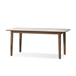 White Rectangular Sintered Stone tabletop Dining Table