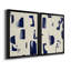 «Fragment Abstraction I», ensemble de 2 peintures sur toile encadrées-1122712508-1122712506