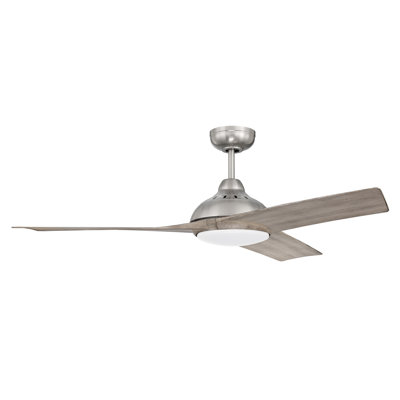 Ventilateur de plafond 54 po à 3 pales avec télécommande et éclairage inclus Allin