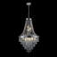 Lustre en cristal chromé de 20 po à hauteur réglable, plafonnier moderne pour le salon, la salle à manger, l'escalier, la base de l'ampoule E12 à 11 lumières (sans ampoules)