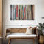 «Colorful Rustic Skis», reproduction d'art sur toile-869350714