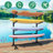 Freestanding Kayak and SUP Outdoor Storage Rack, Heavy Duty Adjustable Weatherproof Stand for Canoe, Boat, and Paddleboard