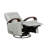 1Pc Swivel Gliding Recliner Faux Leather Upholstered Solid Rubberwood Arms-878398084