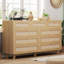 Commode 9 tiroirs Rattan -1441433919