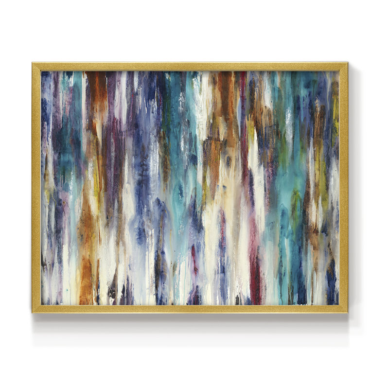 Shape Shifting - Impression encadrée - Restickable, H 8 po x l 10 po, Or