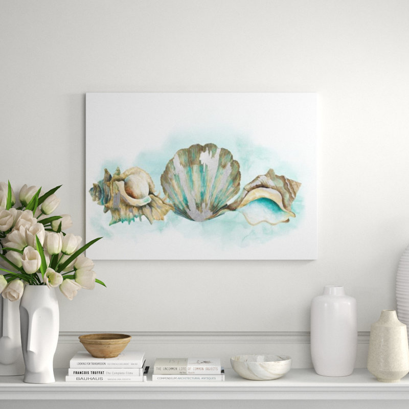 Sound From Sea Painting by Sara Brown, Gilded Silver, 36" H x 50" W x 1.5" D