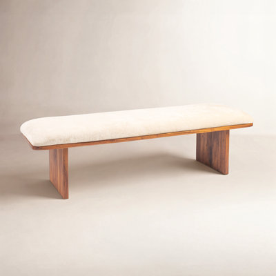 57" Velvet Bedroom Bench