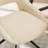 Jameliah Mid-Century Modern Armless Linen Swivel Task Chair with Black Steel Base