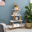 Simple et étagère en bois - Bibliothèque à 4 présentoirs