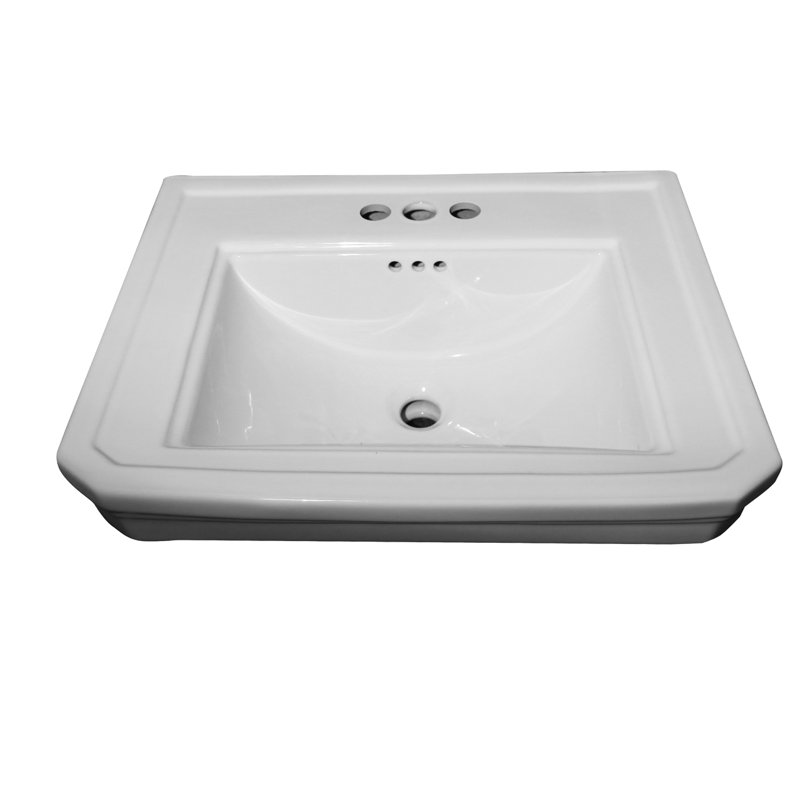 Caisson rectangulaire avec trop-plein Drew, 4" Centres, H 35,25 po x l 21,125 po x L 30,25 po