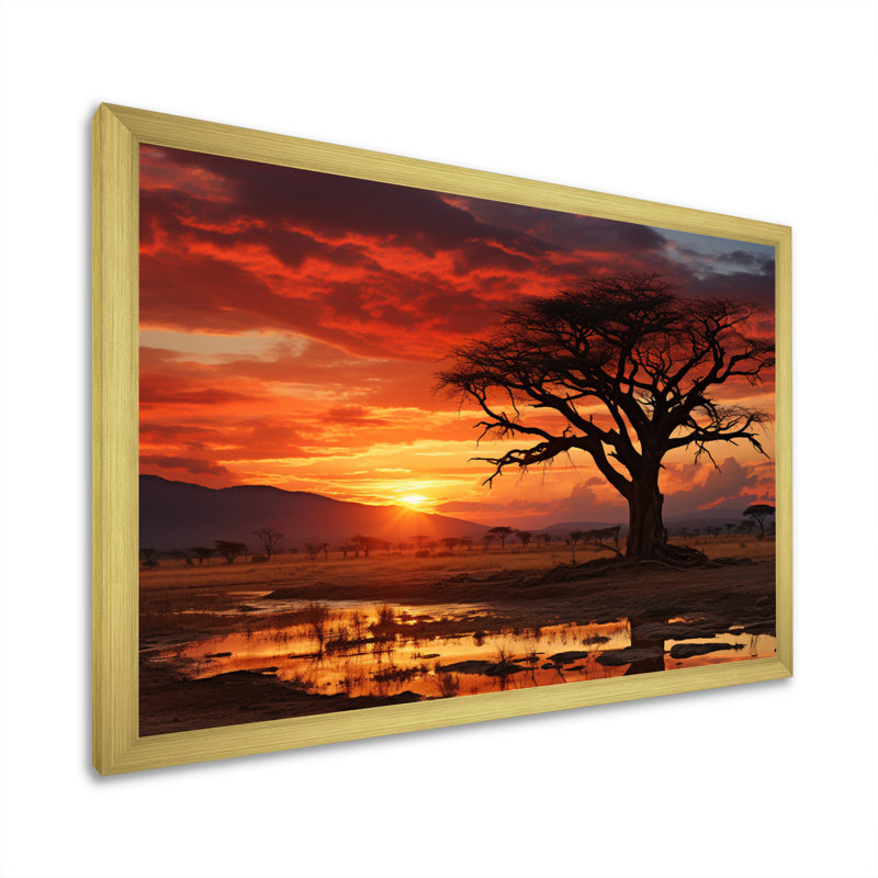 «Serengeti National Park Tanzanie III», reproduction d'art sur toile, H 12 po x l 20 po x P 1 po