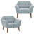 Merrylite Newport Wide Mid-Century Modern Lounge Chair Set of 2-1106308575