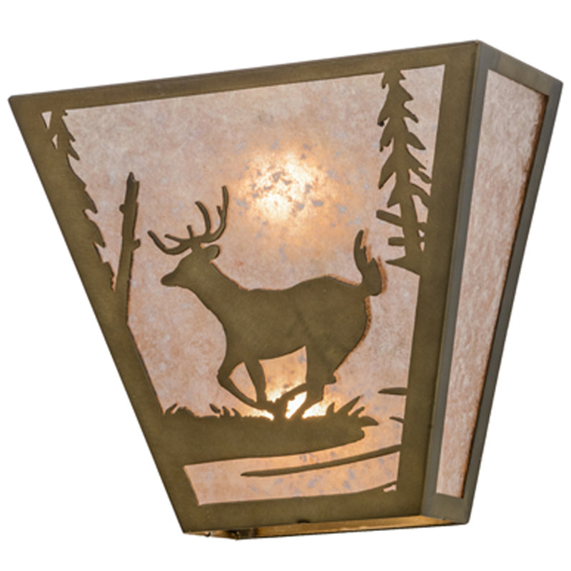 Rustic Lodge 2 - Light Flush Mounted Sconce, Antique Copper