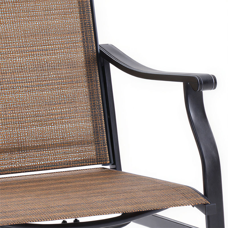 Chaises de patio d'extérieur pivotantes, fauteuils à bascule en filet