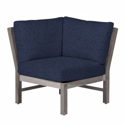 Fauteuil d'angle modulaire Club Teak - Huître