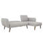 Halmstad 3 Seater Linen Blend Sleeper-794285783