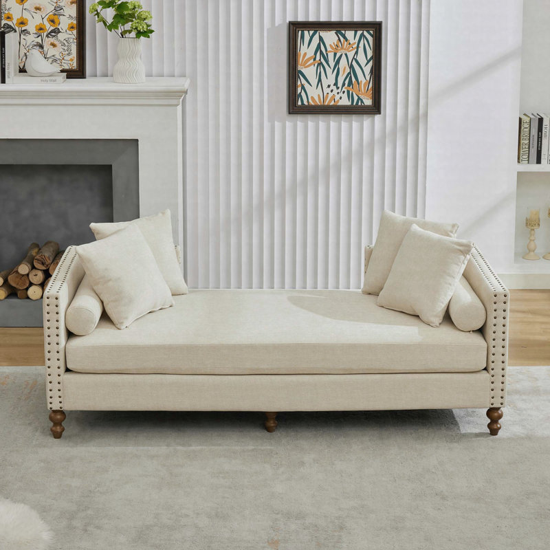 Canapé-lit 75,5 po, Beige