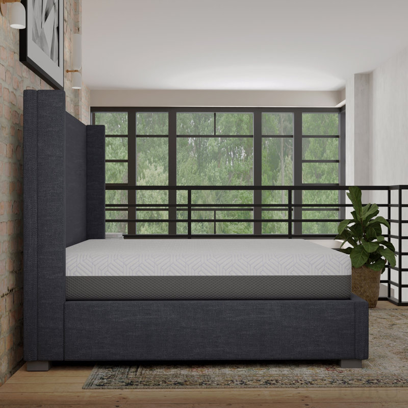 Grand matelas ferme moyen 10 po avec tissu de refroidissement à changement de phase, Queen