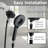 High Pressure Shower Heads 6 Spray Mode, Magnetic Shower Head For Bathroom, Matte Black Handheld Shower With 60 Inch Stainless Steel Hose